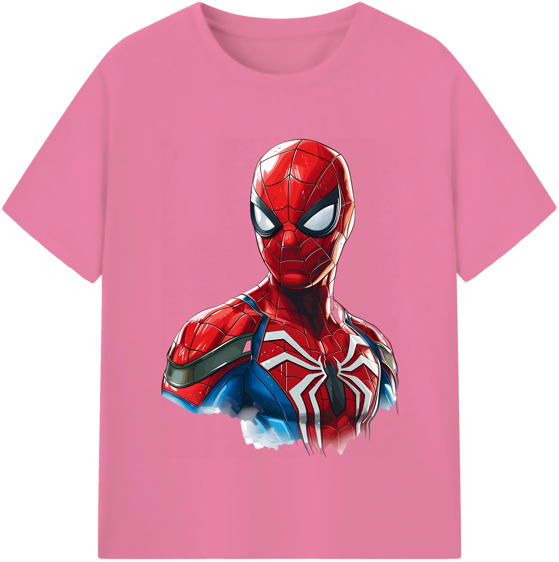 （画像用） Spider Man スパイダーマン 綿100％半袖Tシャツ（フロントプリント）